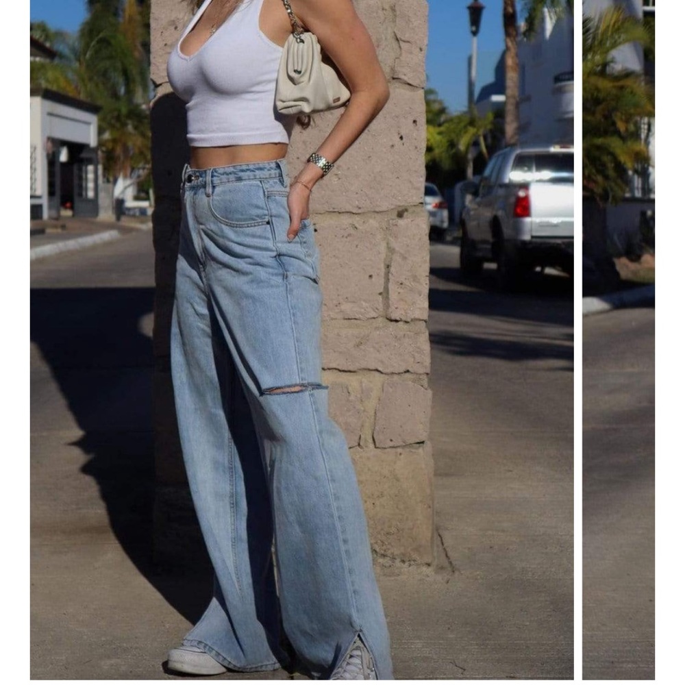 J.ING: Dennis Wide Slit Hem Jeans